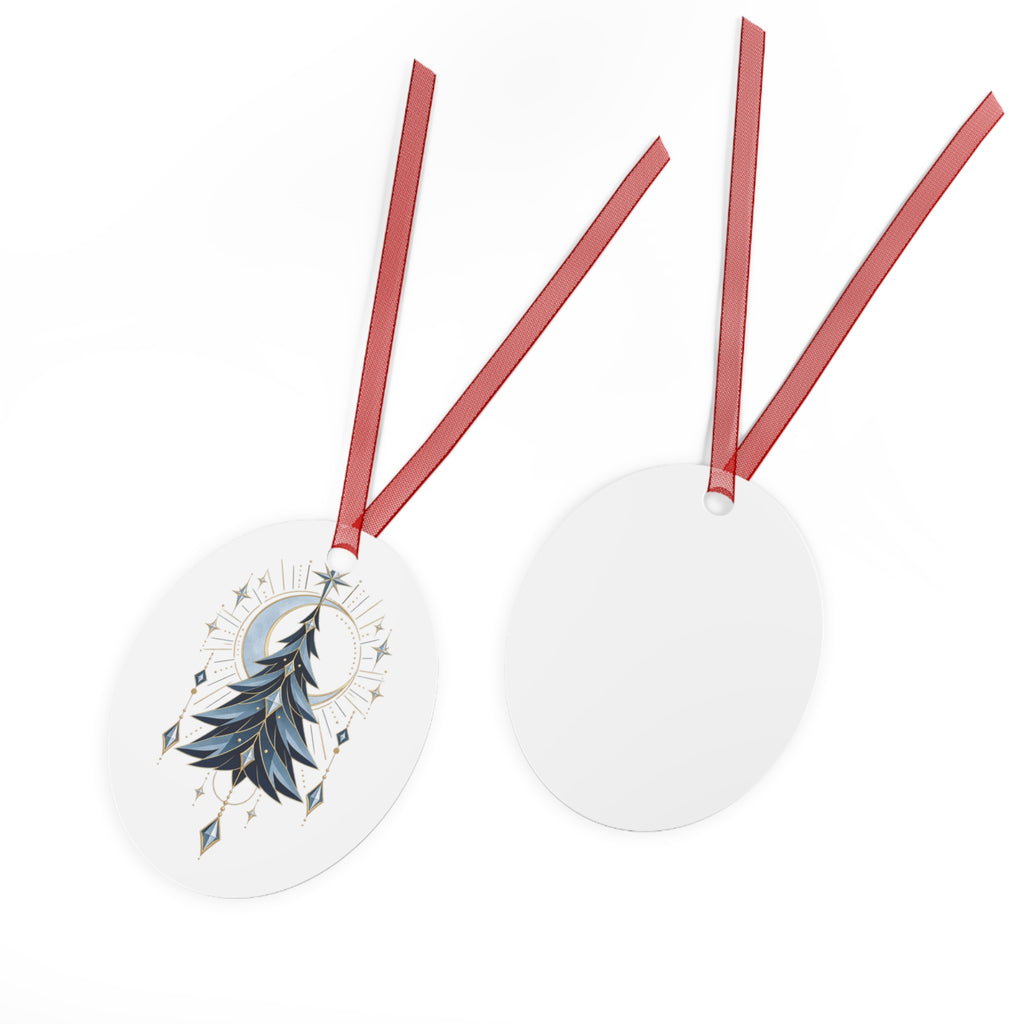 Glacier Solstice Metal Ornament – Original Neo-Deco Holiday Gift