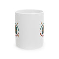 Ribbon Orbit Holiday Mug – Original Modern Gift Design, 11oz