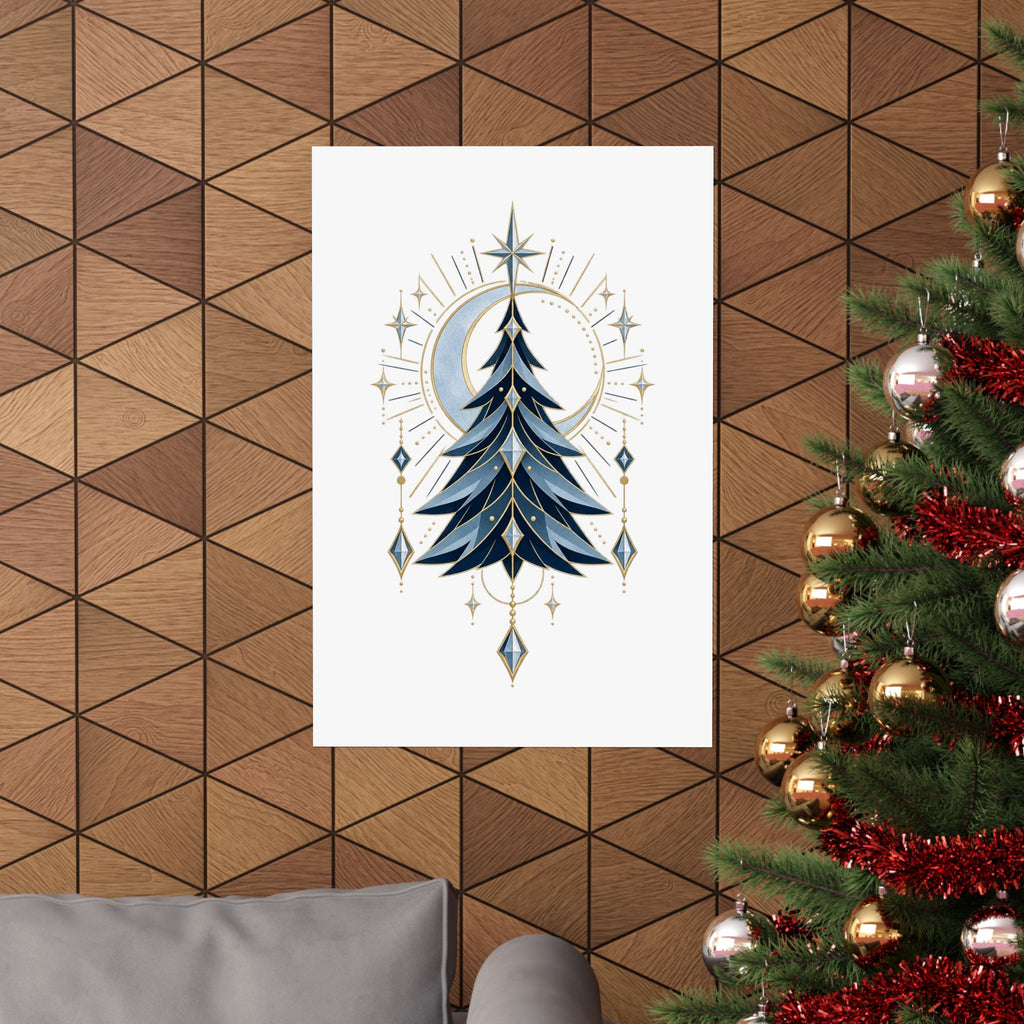 Glacier Solstice Winter Wall Art – Original Neo-Deco Poster