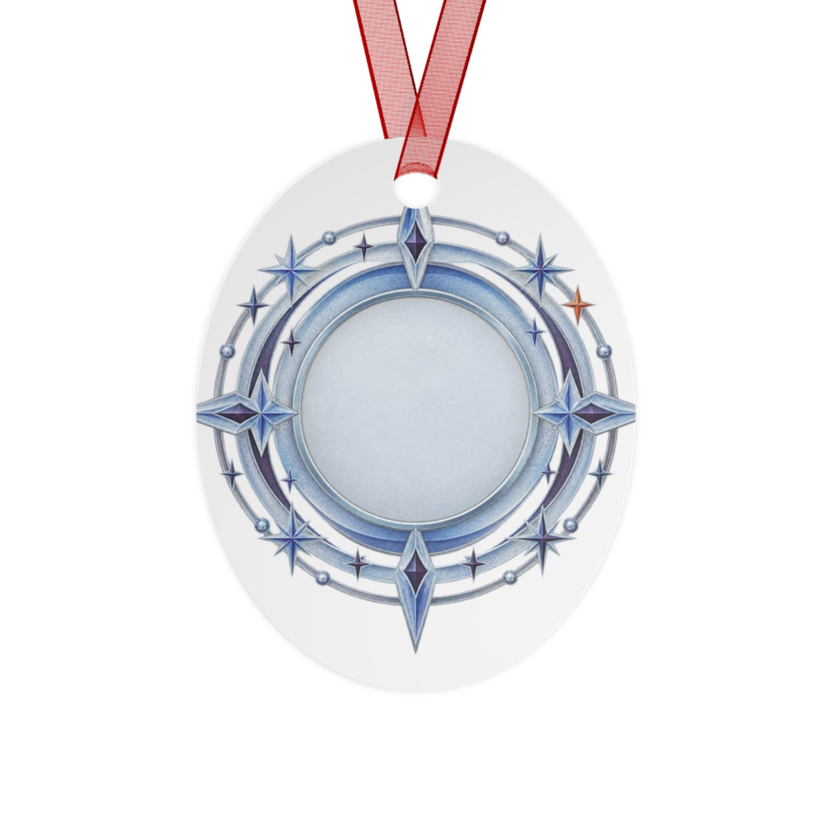 Frostglass Year Token Ornament – Original Icy Celestial Holiday Keepsake