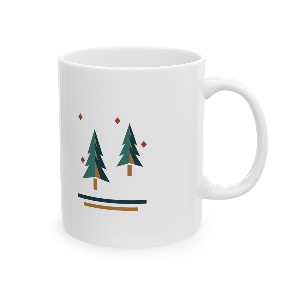Folded Winter Grove Holiday Mug – Original Gift Design, 11oz