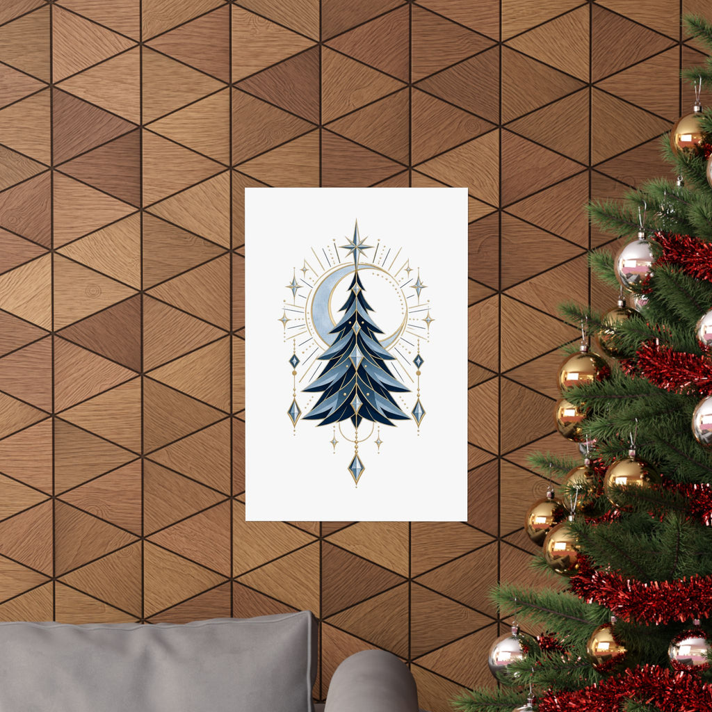 Glacier Solstice Winter Wall Art – Original Neo-Deco Poster