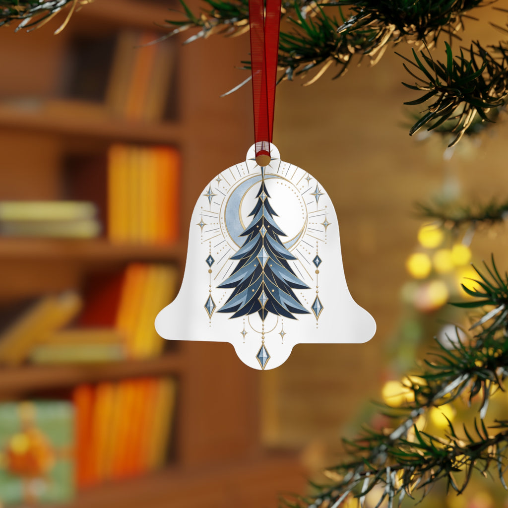Glacier Solstice Metal Ornament – Original Neo-Deco Holiday Gift