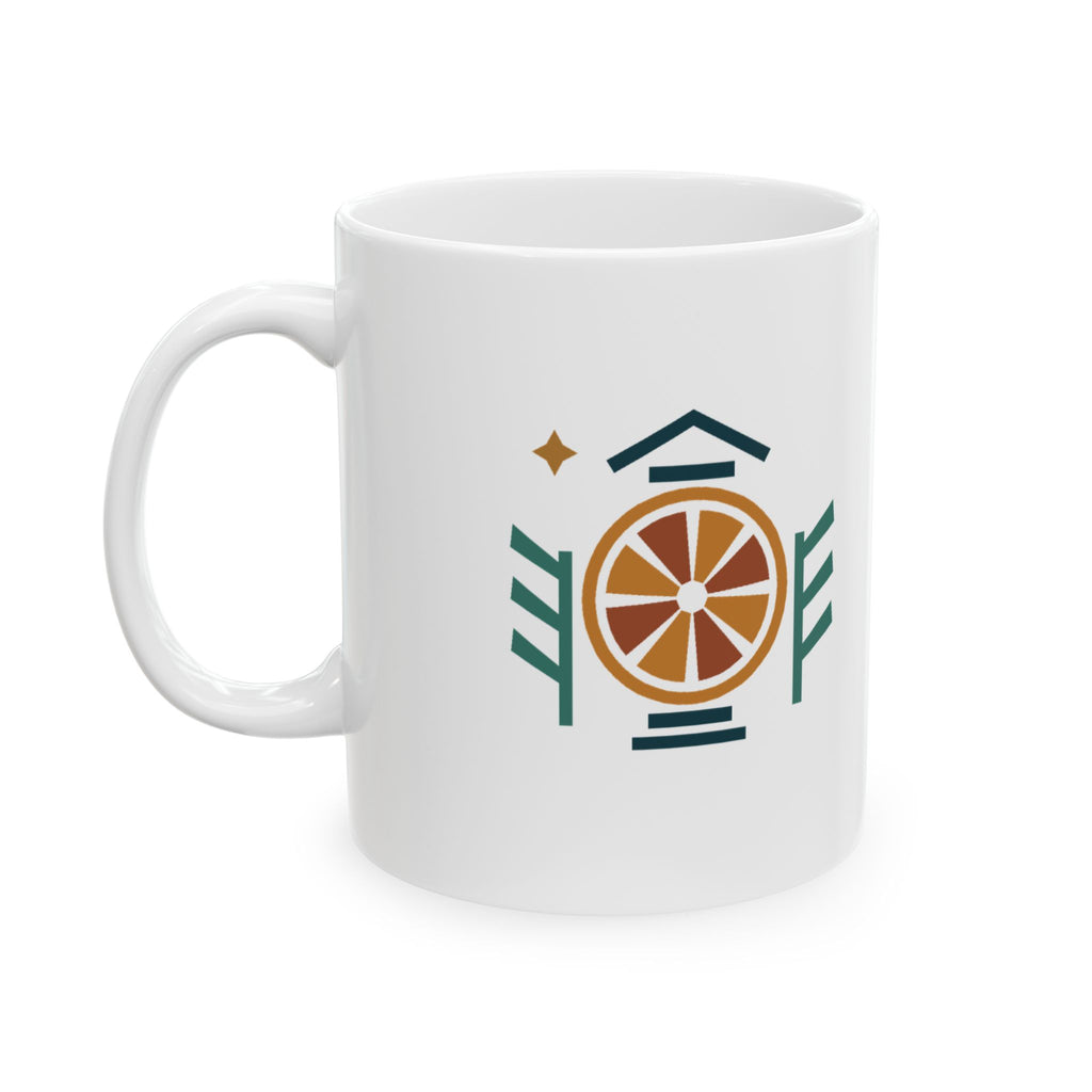 Citrus Lantern Holiday Mug – Original Warm Gift Design, 11oz