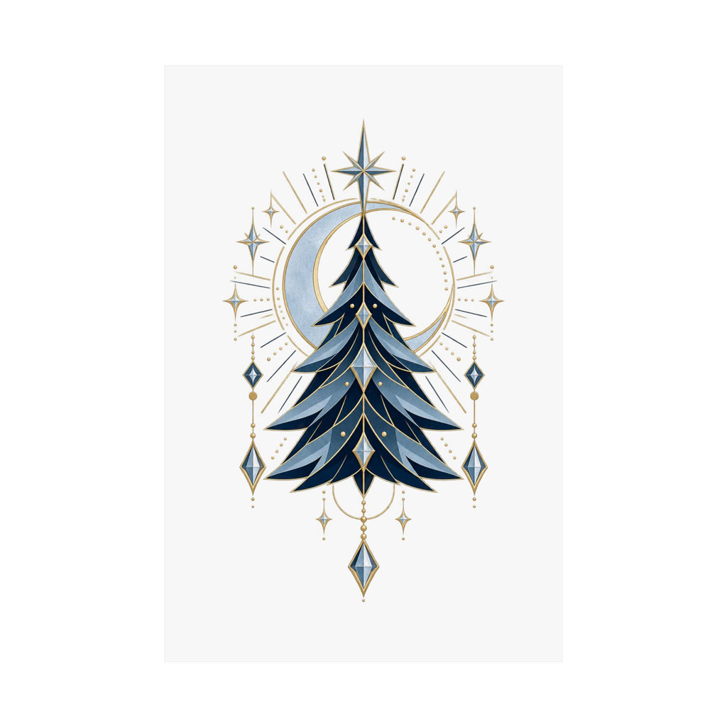 Glacier Solstice Winter Wall Art – Original Neo-Deco Poster