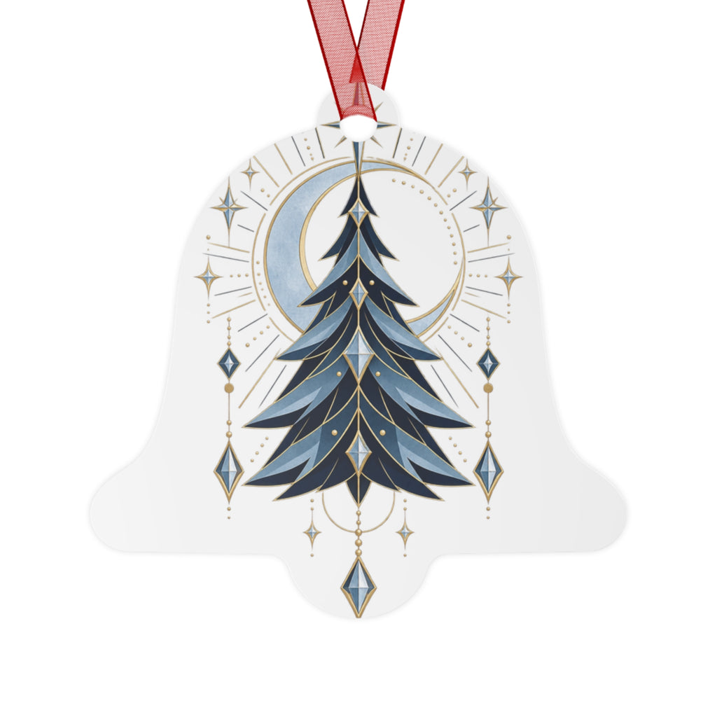 Glacier Solstice Metal Ornament – Original Neo-Deco Holiday Gift