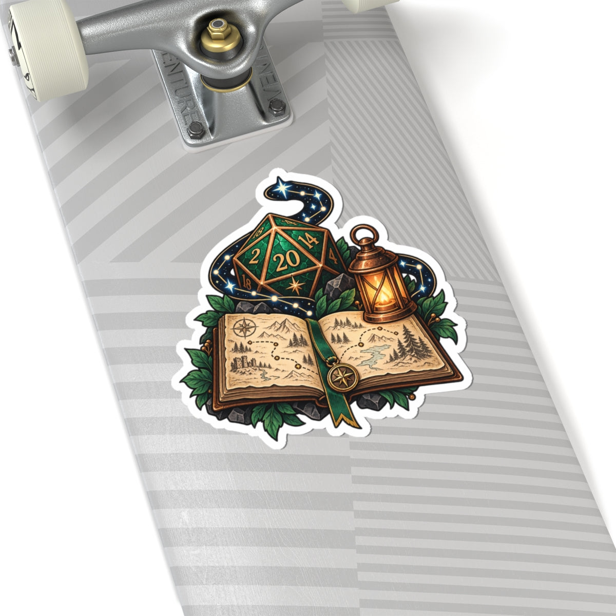 Quest Path Fantasy Sticker – Original Tabletop Adventure Design