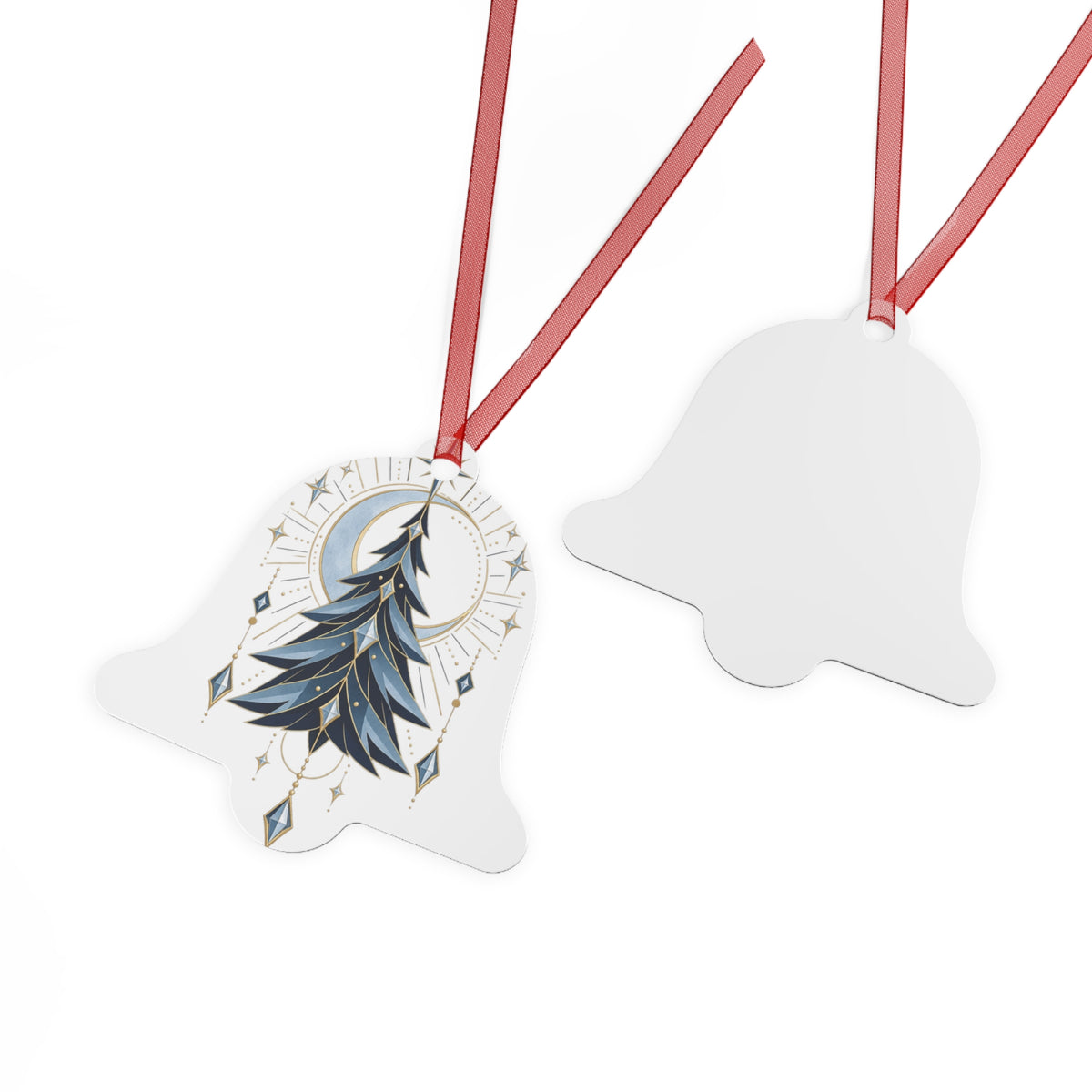 Glacier Solstice Metal Ornament – Original Neo-Deco Holiday Gift