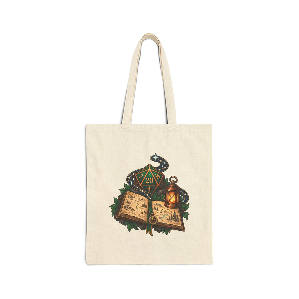 Quest Path Canvas Tote Bag – Original Tabletop Adventure Design