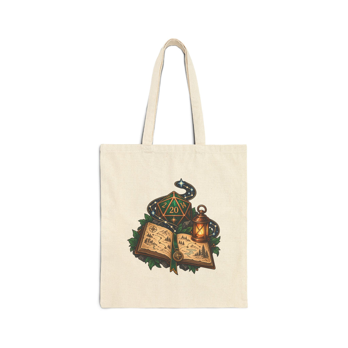 Quest Path Canvas Tote Bag – Original Tabletop Adventure Design