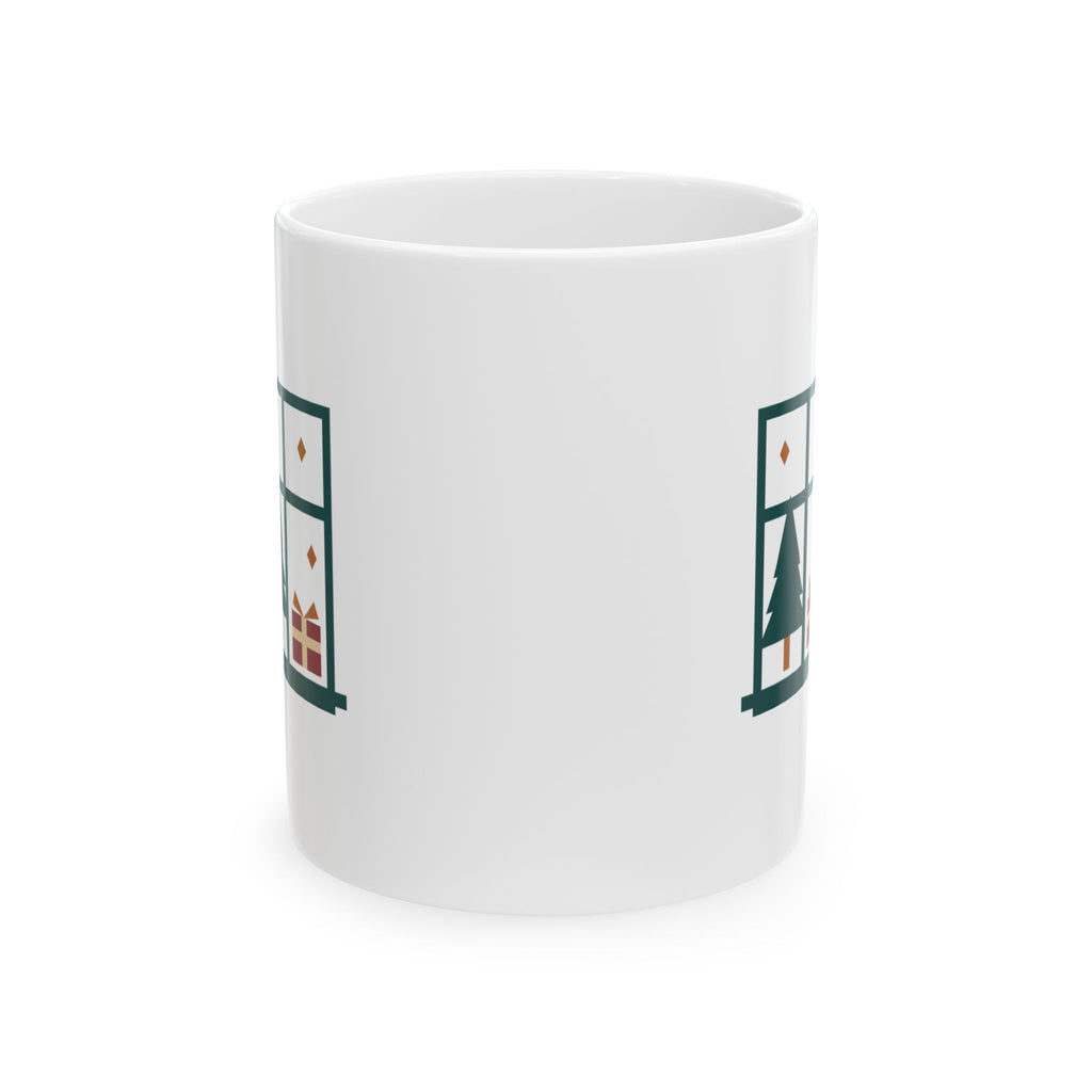 Winter Window Holiday Mug – Original Gift Design, 11oz