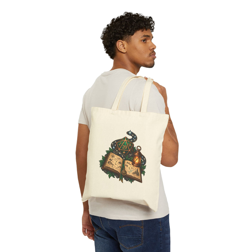 Quest Path Canvas Tote Bag – Original Tabletop Adventure Design
