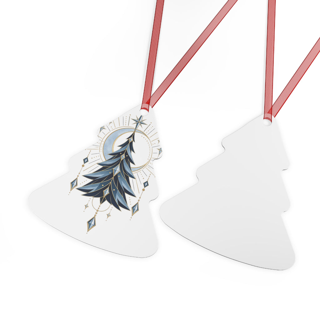 Glacier Solstice Metal Ornament – Original Neo-Deco Holiday Gift
