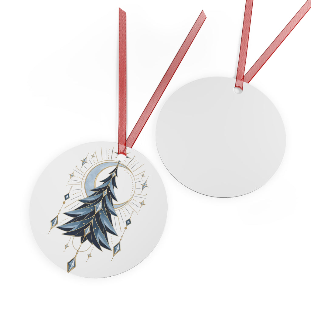 Glacier Solstice Metal Ornament – Original Neo-Deco Holiday Gift