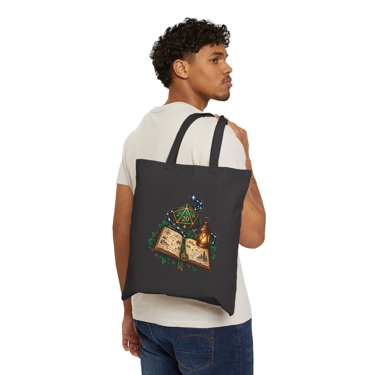 Quest Path Canvas Tote Bag – Original Tabletop Adventure Design