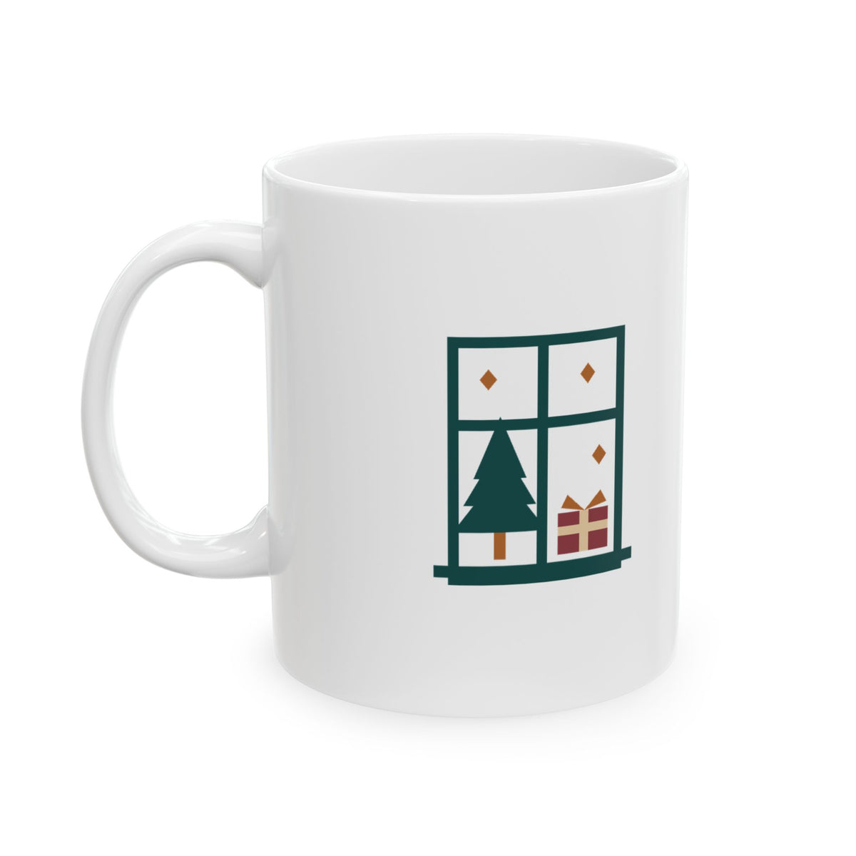 Winter Window Holiday Mug – Original Gift Design, 11oz
