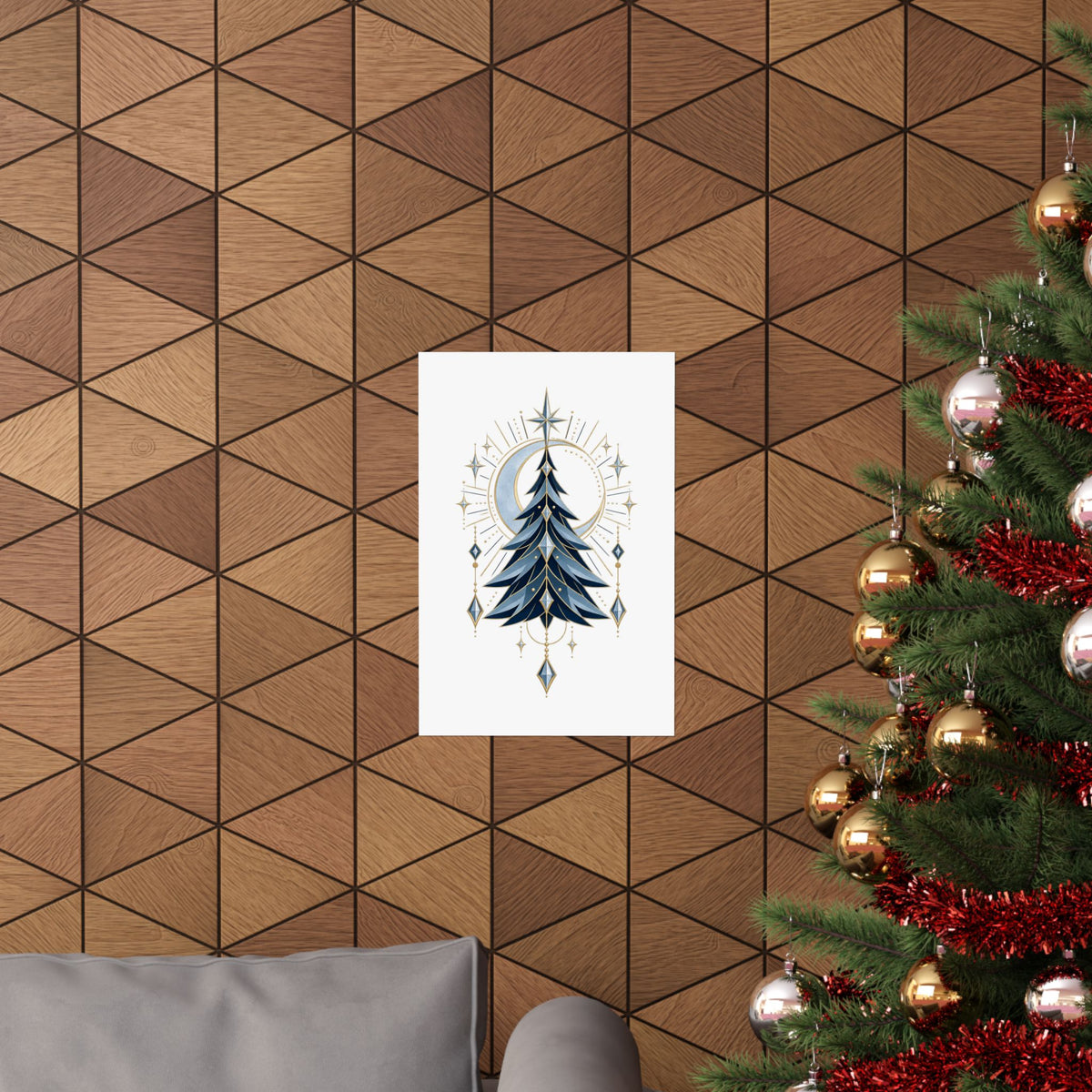 Glacier Solstice Winter Wall Art – Original Neo-Deco Poster