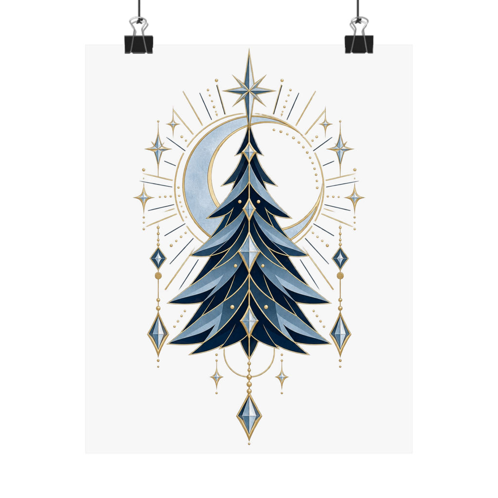 Glacier Solstice Winter Wall Art – Original Neo-Deco Poster