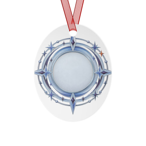 Frostglass Year Token Ornament – Original Icy Celestial Holiday Keepsake