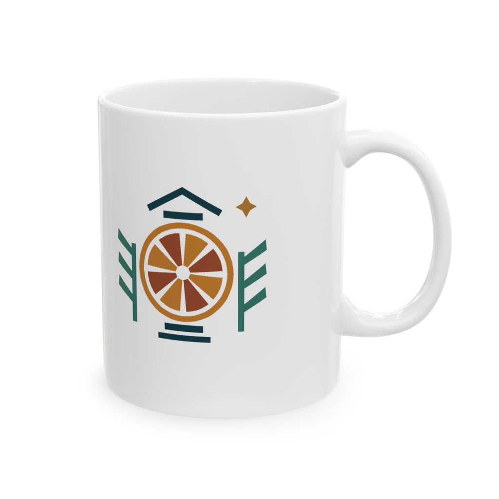 Citrus Lantern Holiday Mug – Original Warm Gift Design, 11oz